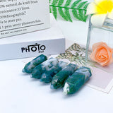 Double point moss agate Tower