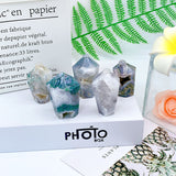 Cupcake Shaped Moss Agate Tower