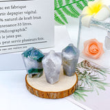 Cupcake Shaped Moss Agate Tower