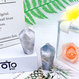 Cupcake Shaped Moss Agate Tower