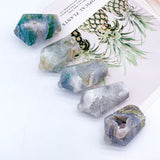 Cupcake Shaped Moss Agate Tower
