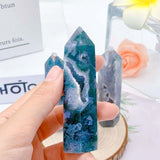 Moss agate  point Tower