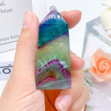 Snow Flake Fluorite Tower