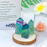 Snow Flake Fluorite Tower