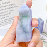 Blue lace agate Tower