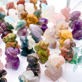 Hand Carving Fluorite Rabbit,Quartz Crystal Rabbit,