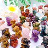 Hand Carving Fluorite Rabbit,Quartz Crystal Rabbit,