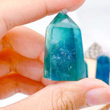 Blue Fluorite point Tower
