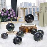 Fluorite with pyrite sphere