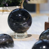 Fluorite with pyrite sphere