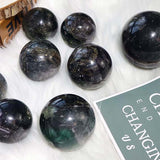 Fluorite with pyrite sphere