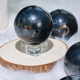 Blue tiger eye sphere