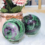Ruby Zoicite Sphere