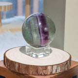 Watermelon Fluorite Sphere