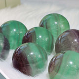 Watermelon Fluorite Sphere