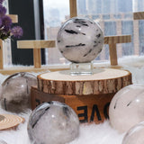 Blank Tourmaline Quartz Sphere